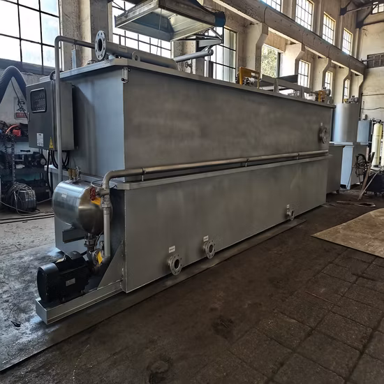 Unità di trattamento delle acque reflue confezionate Flottazione ad aria disciolta delle acque reflue domestiche