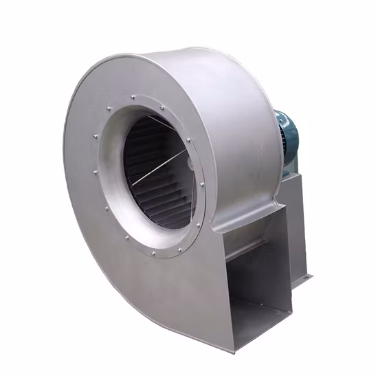 Aeratore centrifugo di scarico per ventilazione industriale in acciaio inossidabile per inceneritore di smaltimento dei rifiuti
