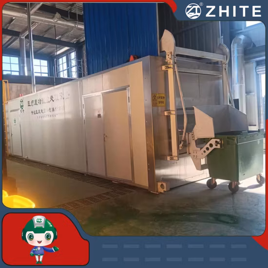 Smaltimento dei rifiuti sanitari con unità di disinfezione a microonde 3